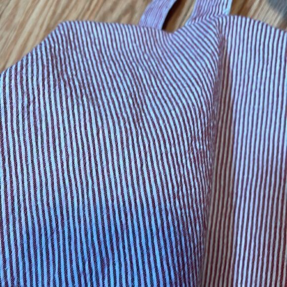 Pinstripe Maternity Top, summer, Xsmall - Picture 3 of 6